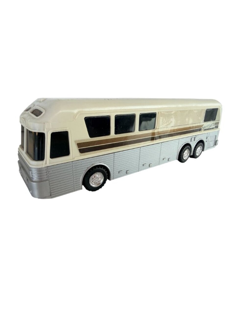 Vintage Plastic Tour Bus Coach 1:64 Toy Collectible Sawyer Brown White Music - Picture 2 of 7